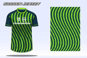 voetbal Jersey sport t-shirt ontwerp mockup voor Amerikaans voetbal club 11 vector