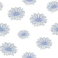 schattig pastel bloemen naadloos herhaling patroon vector