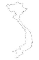 kaart van vietnam vector