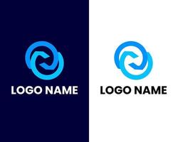 brief s en w modern bedrijf logo ontwerp sjabloon vector