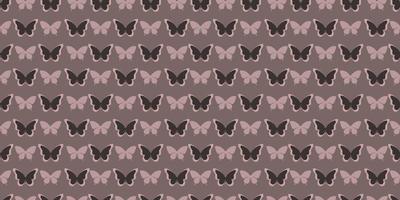bruin vlinder naadloos herhaling patroon achtergrond vector