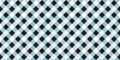 geruit zwart en blauw naadloos herhaling patroon achtergrond vector