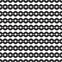 zwart en wit horizontaal strepen, meetkundig keten vector patroon