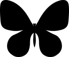 vector vlinder silhouet, schattig logo