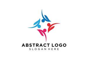 vector abstract mensen en familie logo verzameling, mensen pictogrammen, Gezondheid logo sjabloon, zorg symbool.