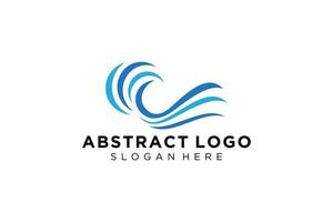 abstract water Golf plons logo symbool en icoon ontwerp. vector