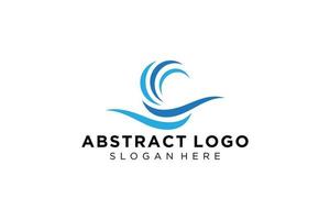 abstract water Golf plons logo symbool en icoon ontwerp. vector