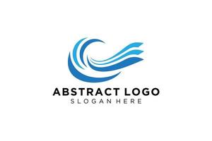 abstract water Golf plons logo symbool en icoon ontwerp. vector