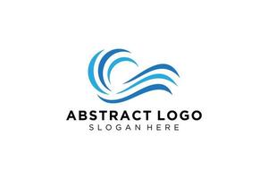 abstract water Golf plons logo symbool en icoon ontwerp. vector