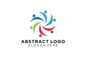 vector abstract mensen en familie logo verzameling, mensen pictogrammen, Gezondheid logo sjabloon, zorg symbool.