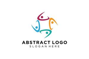 vector abstract mensen en familie logo verzameling, mensen pictogrammen, Gezondheid logo sjabloon, zorg symbool.