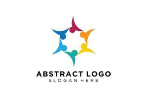 vector abstract mensen en familie logo verzameling, mensen pictogrammen, Gezondheid logo sjabloon, zorg symbool.