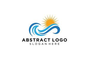 abstract water Golf plons logo symbool en icoon ontwerp. vector