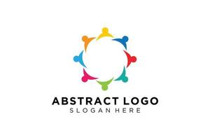 vector abstract mensen en familie logo verzameling, mensen pictogrammen, Gezondheid logo sjabloon, zorg symbool.