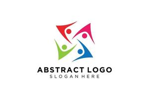 vector abstract mensen en familie logo verzameling, mensen pictogrammen, Gezondheid logo sjabloon, zorg symbool.