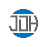 jdh brief logo ontwerp Aan wit achtergrond. jdh creatief initialen cirkel logo concept. jdh brief ontwerp. vector