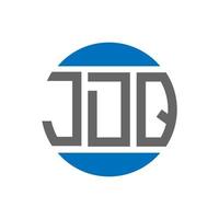 jdq brief logo ontwerp Aan wit achtergrond. jdq creatief initialen cirkel logo concept. jdq brief ontwerp. vector