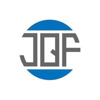 jqf brief logo ontwerp Aan wit achtergrond. jqf creatief initialen cirkel logo concept. jqf brief ontwerp. vector