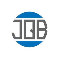 jqb brief logo ontwerp Aan wit achtergrond. jqb creatief initialen cirkel logo concept. jqb brief ontwerp. vector