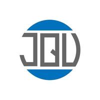 jqu brief logo ontwerp Aan wit achtergrond. jqu creatief initialen cirkel logo concept. jqu brief ontwerp. vector