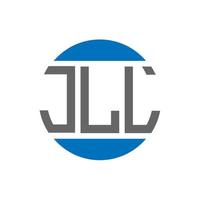 jll brief logo ontwerp Aan wit achtergrond. jll creatief initialen cirkel logo concept. jll brief ontwerp. vector