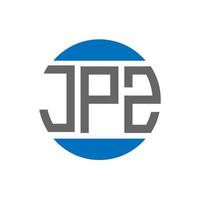 jpz brief logo ontwerp Aan wit achtergrond. jpz creatief initialen cirkel logo concept. jpz brief ontwerp. vector