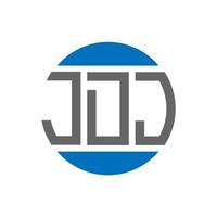 jdj brief logo ontwerp Aan wit achtergrond. jdj creatief initialen cirkel logo concept. jdj brief ontwerp. vector