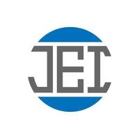 jei brief logo ontwerp Aan wit achtergrond. jei creatief initialen cirkel logo concept. jei brief ontwerp. vector