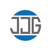 jjg brief logo ontwerp Aan wit achtergrond. jjg creatief initialen cirkel logo concept. jjg brief ontwerp. vector