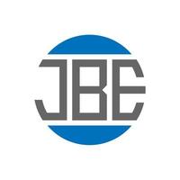 jbe brief logo ontwerp Aan wit achtergrond. jbe creatief initialen cirkel logo concept. jbe brief ontwerp. vector