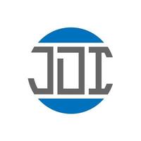 jdi brief logo ontwerp Aan wit achtergrond. jdi creatief initialen cirkel logo concept. jdi brief ontwerp. vector