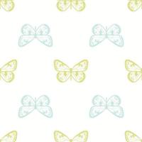 vlinder naadloos herhaling patroon achtergrond vector
