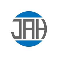 jah brief logo ontwerp Aan wit achtergrond. jah creatief initialen cirkel logo concept. jah brief ontwerp. vector