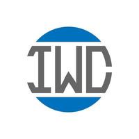 iwc brief logo ontwerp Aan wit achtergrond. iwc creatief initialen cirkel logo concept. iwc brief ontwerp. vector