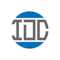 idc brief logo ontwerp Aan wit achtergrond. idc creatief initialen cirkel logo concept. idc brief ontwerp. vector