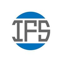 ifs brief logo ontwerp Aan wit achtergrond. ifs creatief initialen cirkel logo concept. ifs brief ontwerp. vector