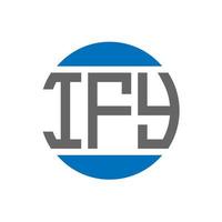 ify brief logo ontwerp Aan wit achtergrond. ify creatief initialen cirkel logo concept. ify brief ontwerp. vector