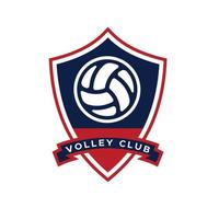 volley bal club embleem logo vector ontwerp