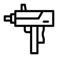 submachine illustratie vector en logo icoon leger wapen icoon perfect.