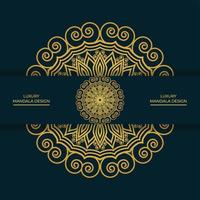 luxe decoratieve mandala ontwerp achtergrond vector