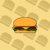karton vector hamburger voedsel