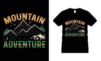 wandelen berg motiverende t-shirt ontwerp vector. gebruik voor t-shirt, mokken, stickers, enz. vector