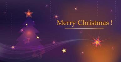luxe Kerstmis achtergrond. Kerstmis ontwerp van sprankelend lichten guirlande, met realistisch Kerstmis boom decoraties, zwart, goud sneeuwvlokken en glimmend goud confetti. vector