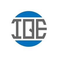 iqe brief logo ontwerp Aan wit achtergrond. iqe creatief initialen cirkel logo concept. iqe brief ontwerp. vector