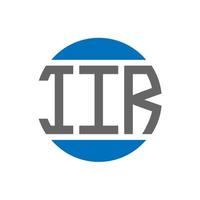 iir brief logo ontwerp Aan wit achtergrond. iir creatief initialen cirkel logo concept. iir brief ontwerp. vector