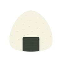 onigiri vector. onigiri Aan wit achtergrond. onigiri logo ontwerp. vector