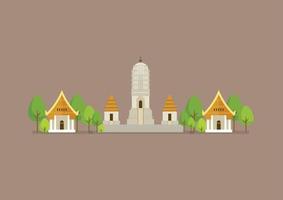 historisch oude wit tempel vector illustratie