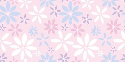 pastel bloemen naadloos herhaling patroon vector achtergrond