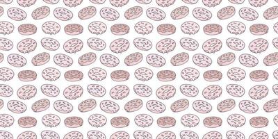donuts naadloos herhaling patroon achtergrond vector