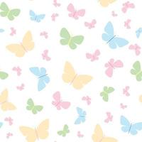 vector vlinder naadloos herhaling patroon ontwerp achtergrond